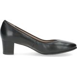Caprice - Pumps - Zwart - Leer - Comfortabele Blokhak