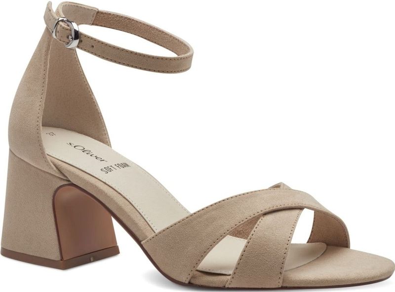 s.Oliver - Sandalen - Beige - Textiel
