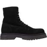 Tommy Jeans - Zwarte Casual Enkellaarzen - Heren - Suède