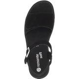 Remonte - Dames Sandalen - Zwart - Suède