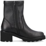 Remonte - Enkellaarzen - Zwart - Echt Leer - Gevoerd met Bont