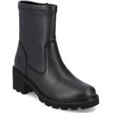 Remonte - Enkellaarzen - Zwart - Echt Leer - Gevoerd met Bont