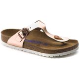 Birkenstock - Gizeh - Sandalen - Roze - Leer, Soft Footbed, Anatomisch Vormgegeven, Kurk-Latex Voetbed
