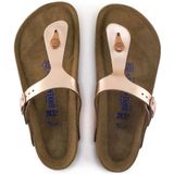 Birkenstock - Gizeh - Sandalen - Roze - Leer, Soft Footbed, Anatomisch Vormgegeven, Kurk-Latex Voetbed