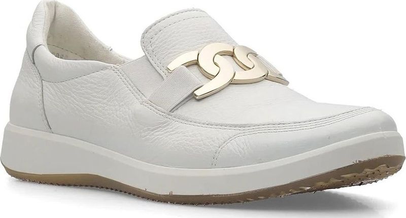 Ara - 12-23911-04 - Loafers - Wit - Leer - Textiel - Polyurethaan