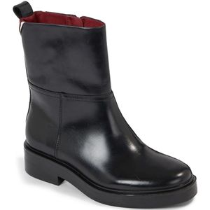 Tommy Hilfiger - Enkelbooties - Zwart - Leer