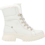 R-Evolution - Enkellaarsjes - Wit - Leer - Dierenhaar Voering - Rubber Zool