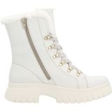 R-Evolution - Enkellaarsjes - Wit - Leer - Dierenhaar Voering - Rubber Zool