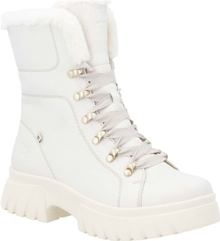 R-Evolution - Enkellaarsjes - Wit - Leer - Dierenhaar Voering - Rubber Zool