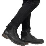 Rieker - Enkellaarsjes - Zwart - Leer