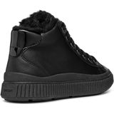 Geox - Laquinny Booties - Enkellaarsjes - Zwart - Leer en Polyester