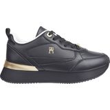 Tommy Hilfiger - Sneakers - Zwart - Leer
