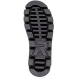 Rieker - Kassandra - Enkellaarsjes - Zwart - Suède - Imitatiebont Voering