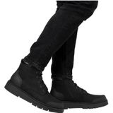 Rieker - Veterboots - Zwart - Leer - Wol - Rubber