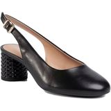 Geox - D02GHA 000TU - Casual Schoenen - Zwart - Leer 100% - Rubber Zool