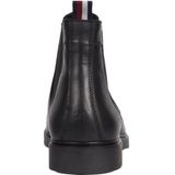 Tommy Hilfiger - Enkellaarsjes - Zwart - Leer