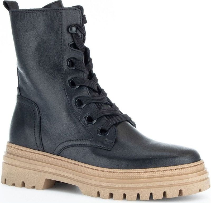 Gabor - Dames Schoenen - Zwart - Leer - Vetersluiting