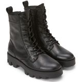 Marc O'Polo - Veterlaarzen - Zwart - Leer - Vetersluiting