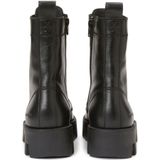 Marc O'Polo - Veterlaarzen - Zwart - Leer - Vetersluiting