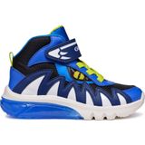 Geox - J Ciberdron Boy D - Kinderschoenen - Marine Groen - Ademend