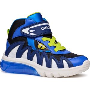 Geox - J Ciberdron Boy D - Kinderschoenen - Marine Groen - Ademend