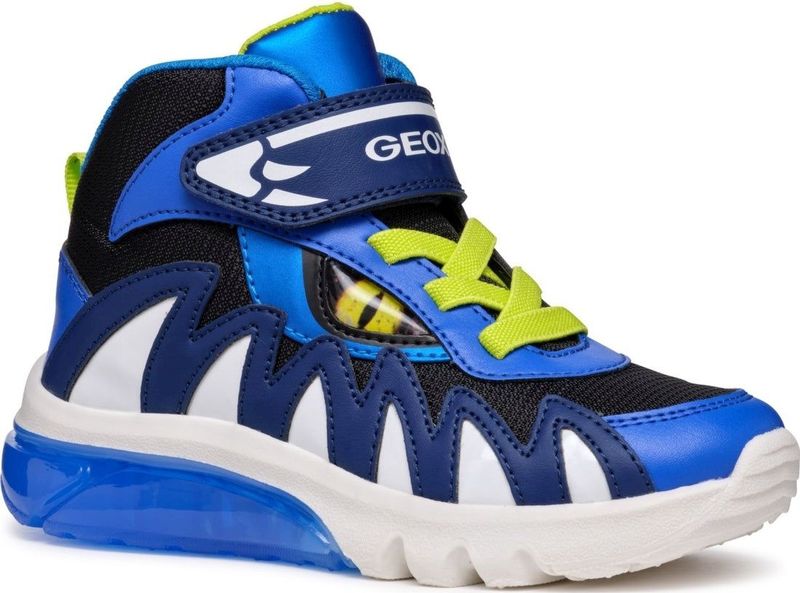 Geox - J Ciberdron Boy D - Kinderschoenen - Marine Groen - Ademend