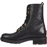 Tommy Hilfiger - thgram Biker Boot - Enkellaarsjes - Zwart - Leer