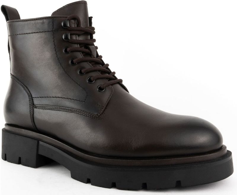 Sergio Moretti - Casual Gesloten Laarsjes - Bruin - Leer