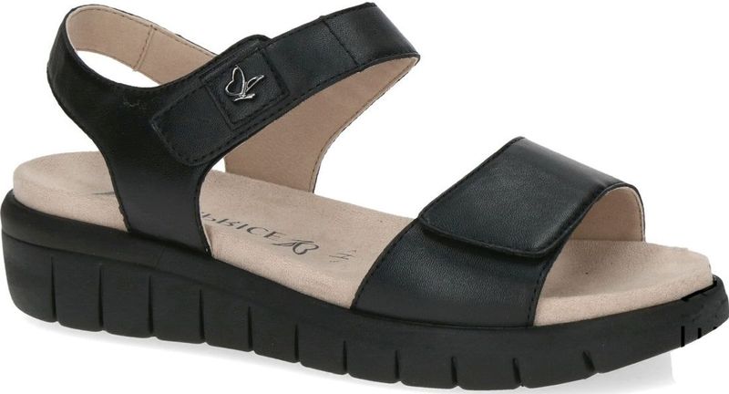 Caprice - 9-28701-42 - Sandalen - Zwart - Leer - H-breedte