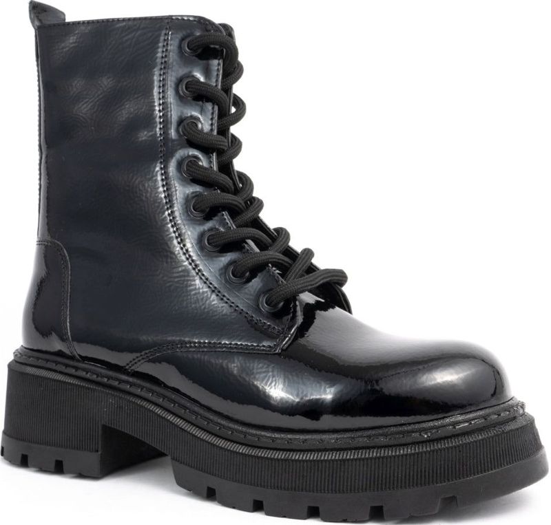 Endless Enkellaarsjes 77320-patent black Zwart
