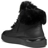 Geox - D46QFA 00085 - Enkellaarsjes - Zwart - Leer/Polyester - Rubber Zool