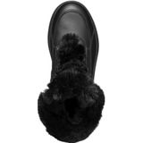 Geox - D46QFA 00085 - Enkellaarsjes - Zwart - Leer/Polyester - Rubber Zool