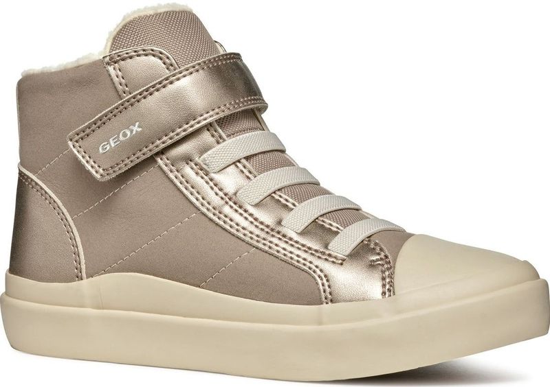 Geox - J464NI 0AUAJ - Enkellaarsjes - Beige - Polyurethaan en Polyester