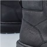 Rieker - Lace-up Enkellaarsjes - Zwart - Leer - Vetersluiting