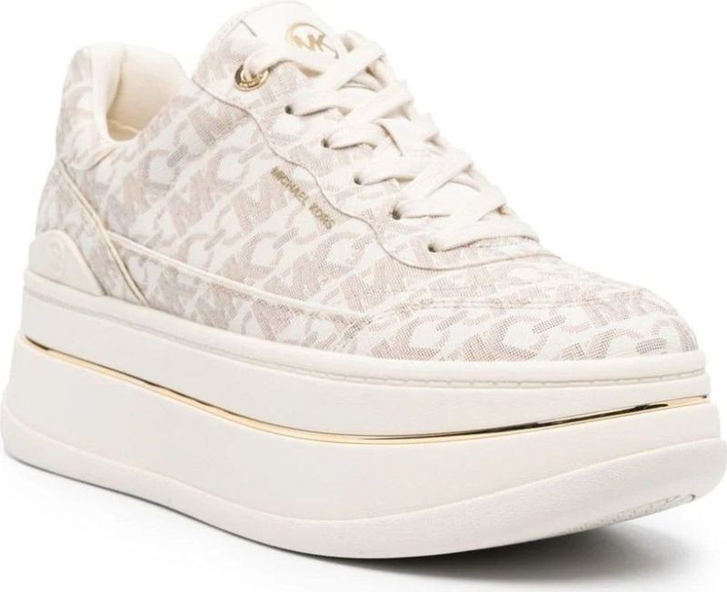 Michael Kors - Hayes Sneakers - Beige - Polyvinyl en Rubber