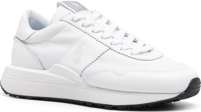 Polo Ralph Lauren - Witte Leren Casual Sneakers - Dames