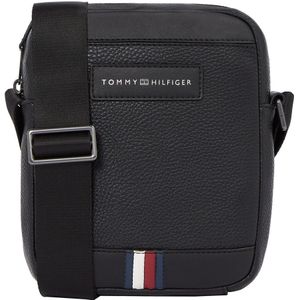 Tommy Hilfiger - Messenger Bag - Zwart - Polyurethaan - Verstelbare Riem