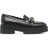 Tommy Hilfiger - Chain Chunky Loafer - Schoenen - Zwart - Leer