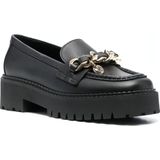 Tommy Hilfiger - Chain Chunky Loafer - Schoenen - Zwart - Leer