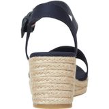 Tommy Hilfiger - Sandalen - Blauw - Katoen - Webbing Wedge Sandal