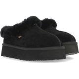 Mexx - MICH2001243W - Gezondheidsslippers - Zwart - Suède - Dierenhaar - Ethyleenvinylacetaat en Rubber