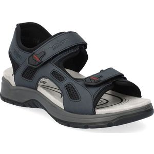 Rieker - 26955 - Herensandalen - Blauw - Kunstleer - Klittenbandsluiting