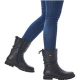 Remonte - D8477-01 - Enkellaarsjes - Zwart - Leer - Dierenhaar