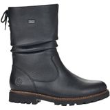 Remonte - D8477-01 - Enkellaarsjes - Zwart - Leer - Dierenhaar