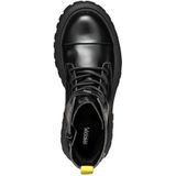 Geox - Enkellaarsjes - Zwart - Polyester - Thermoplastisch Rubber