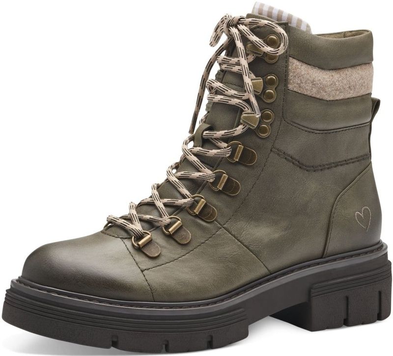 Marco Tozzi - Groene Enkellaarsjes - Dames