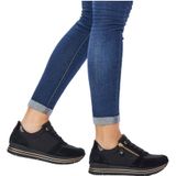 Remonte - D1316 - Sneakers - Zwart - Imitatieleer - Microvelours Voering