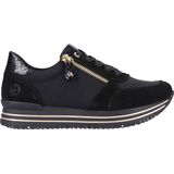 Remonte - D1316 - Sneakers - Zwart - Imitatieleer - Microvelours Voering