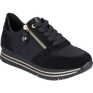 Remonte - D1316 - Sneakers - Zwart - Imitatieleer - Microvelours Voering