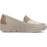 Rieker - 53785-60 - Sneakers - Beige - Leer/Textiel
